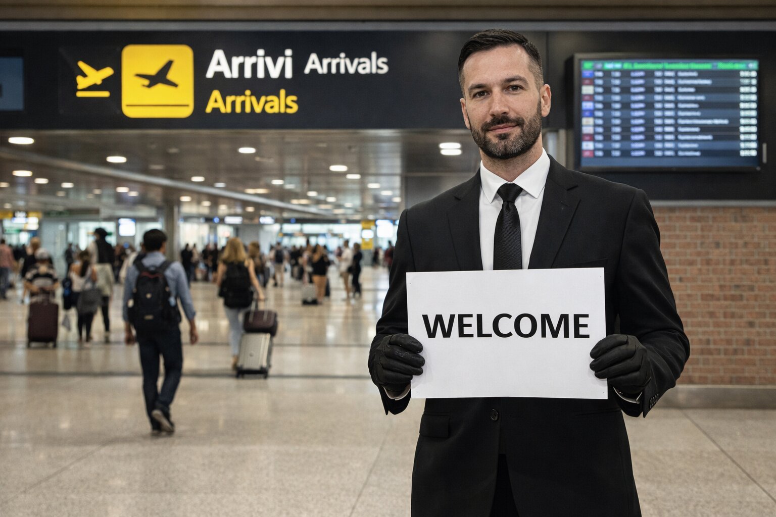 VIP meet and greet for Venice airport transfer at Marco Polo Airport